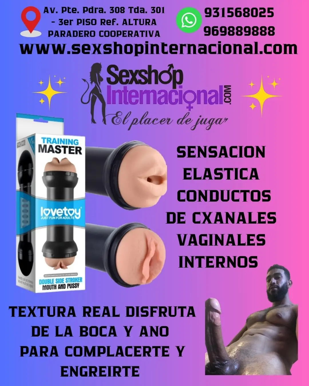 TRAINING MASTER DOUBLE DISFRUTA DEL DOBLE MASTURBADOR 