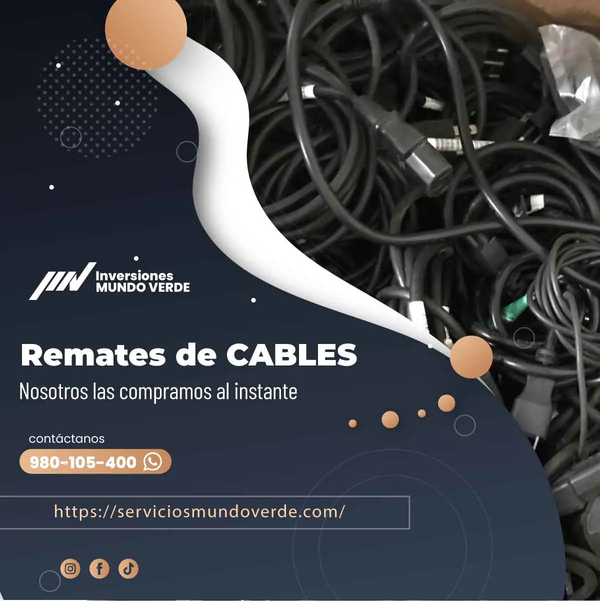 TIENES CABLES ELECTRICOS EN DESUSO LO COMPRAMOS 