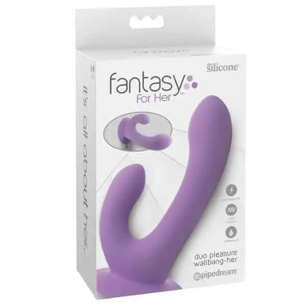  VIBRADOR FANTASY DOBLE PLACER PURPURA