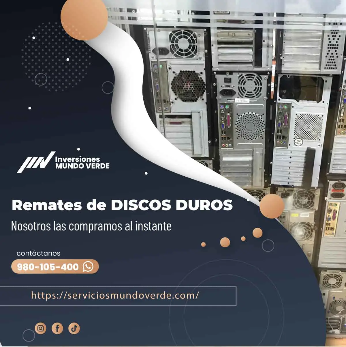 TIENES DISCOS DUROS ANTIGUOS LO COMPRAMOS 