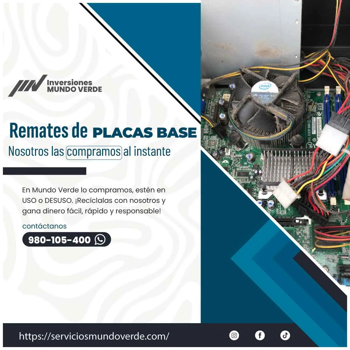 TIENES PLACAS MAINBOARD LO COMPRAMOS 