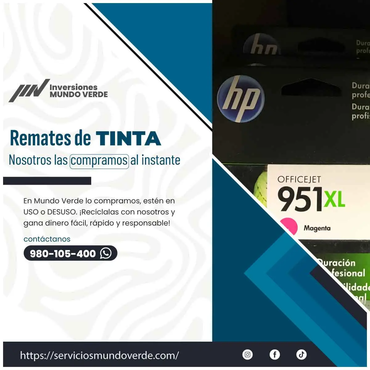 TIENES TINTAS QUE NO USAS LO COMPRAMOS 