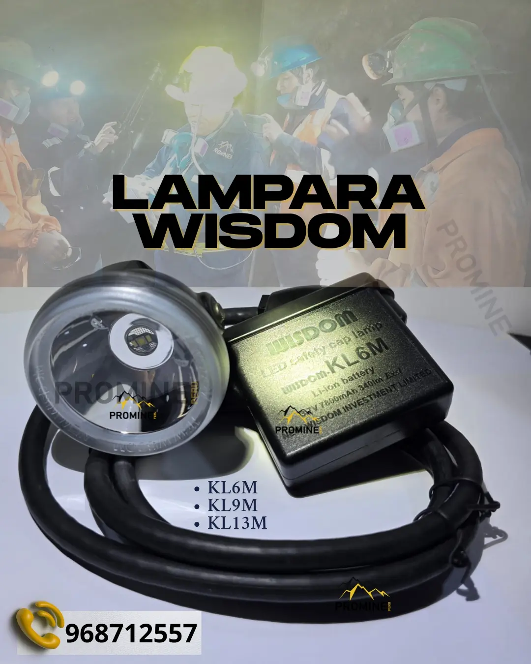 LAMPARA PARA MINERIA SUBTERRANERA