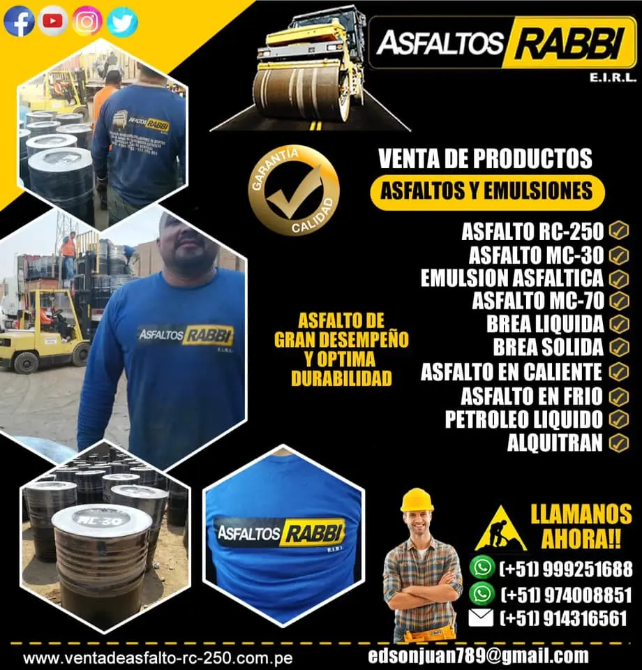 TE OFREZCO BREA DURA DE 13 Y 14 KILOS ASFALTO EN CALIENTE