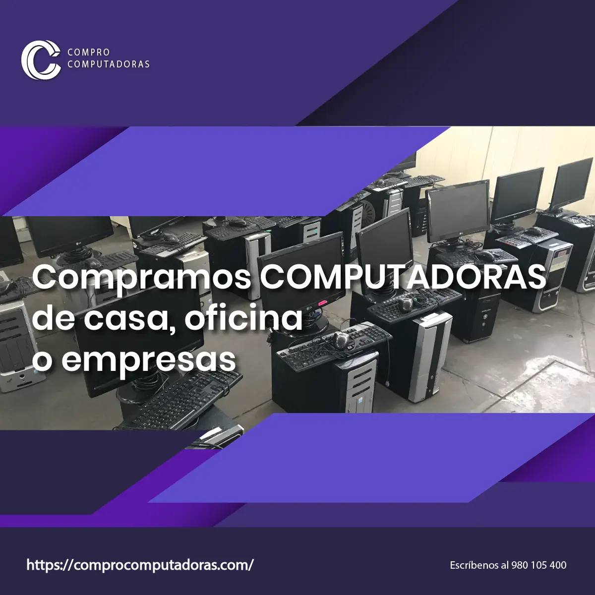 Compramos computadoras usadas a empresas en todo Lima