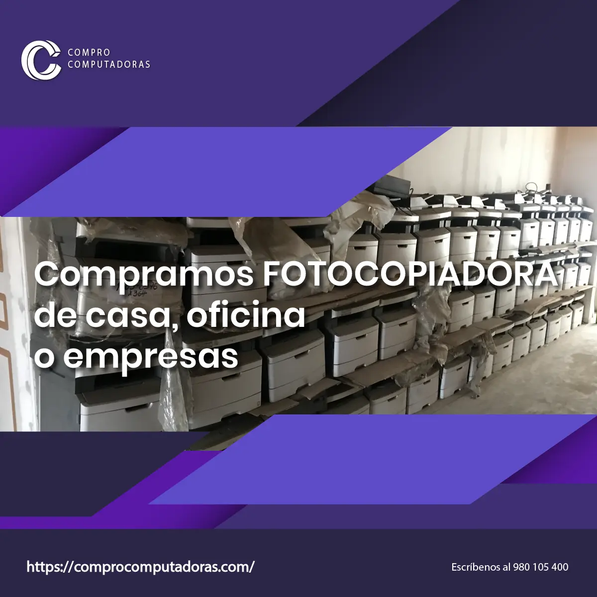 Compra de computadoras de empresas con equipos en renovación