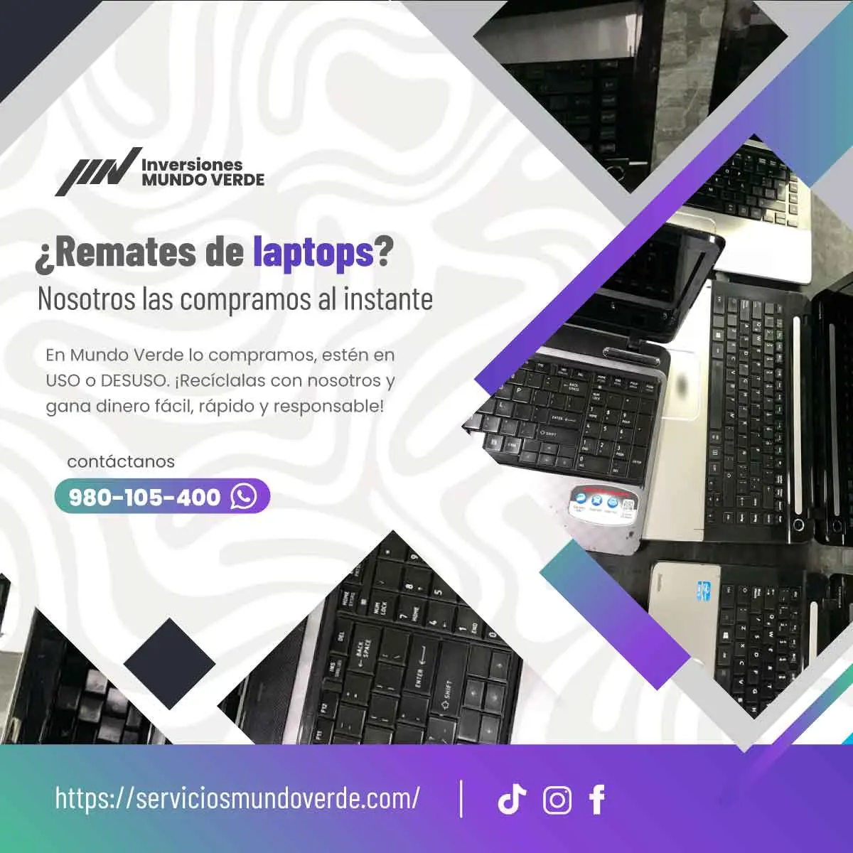 TIENES LAPTOS EN DESUSO LO COMPRAMOS 