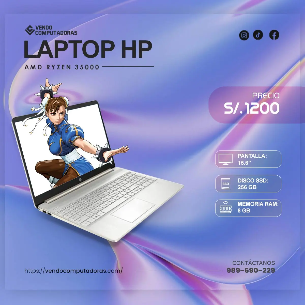  Potencia portátil Laptop rápida con SSD y RAM ideal par