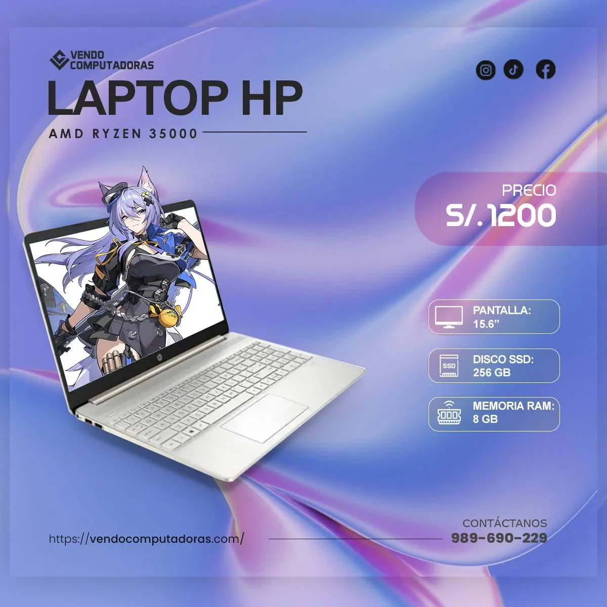  Potencia portátil Laptop rápida con SSD y RAM ideal par