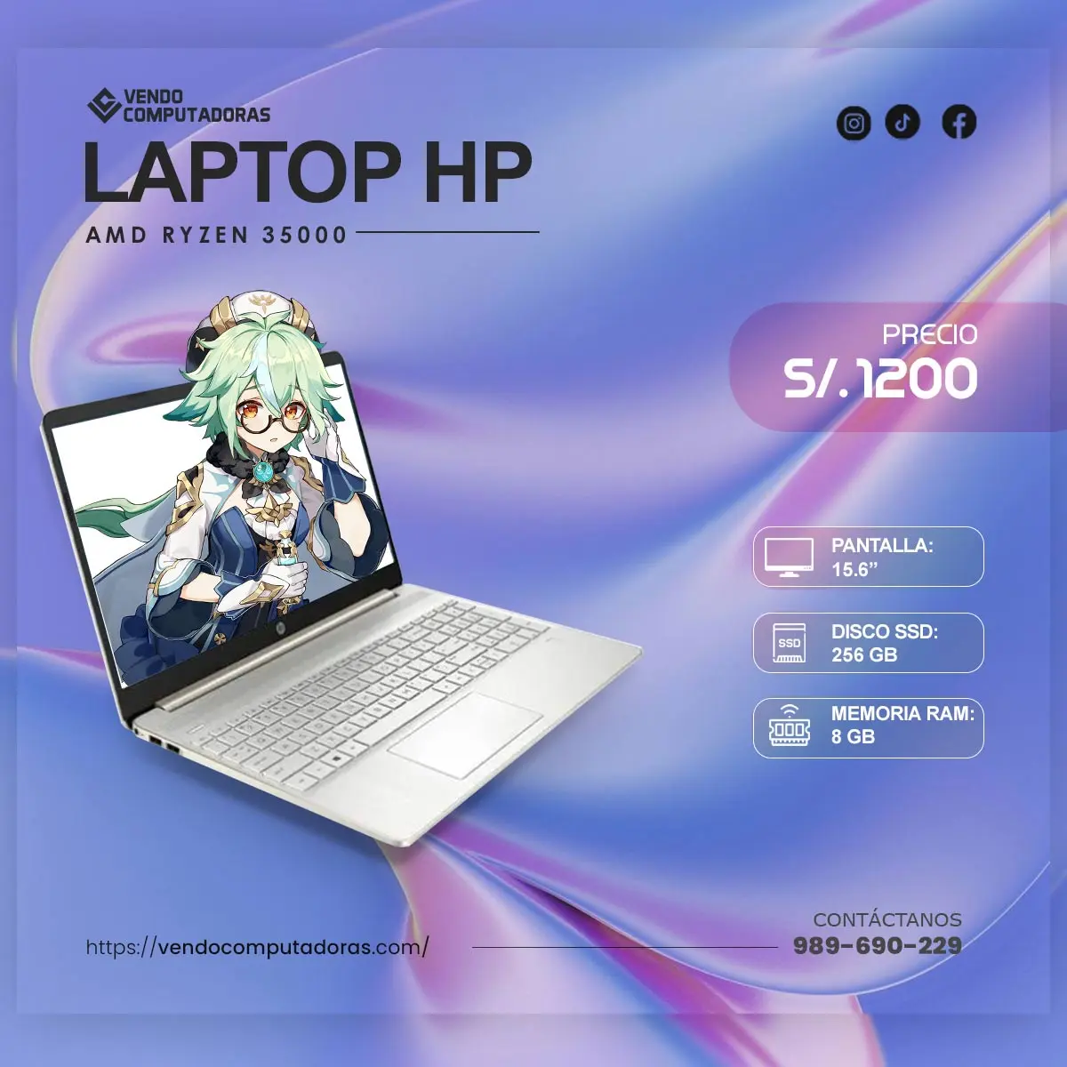  Potencia portátil Laptop rápida con SSD y RAM ideal par