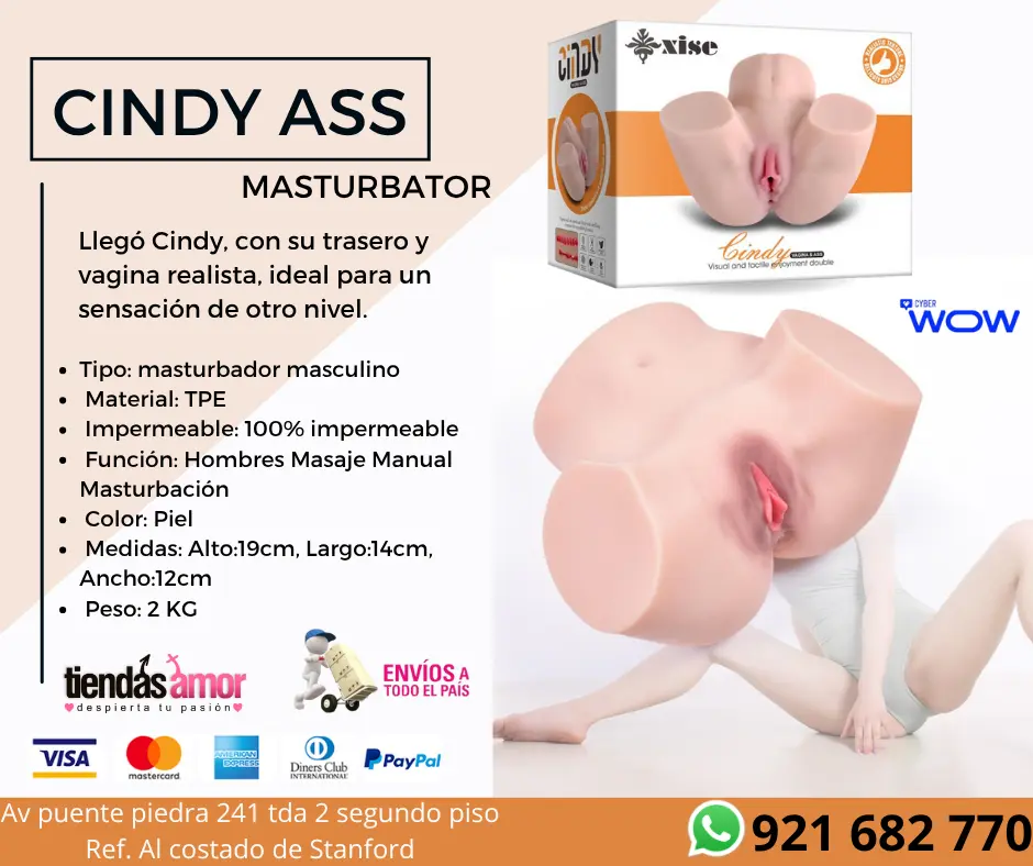 Cindy Ass Masturbator para la masturbación masculina