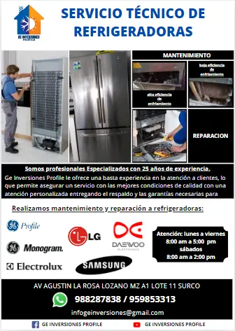 Reparacion de refrigeradora G.E