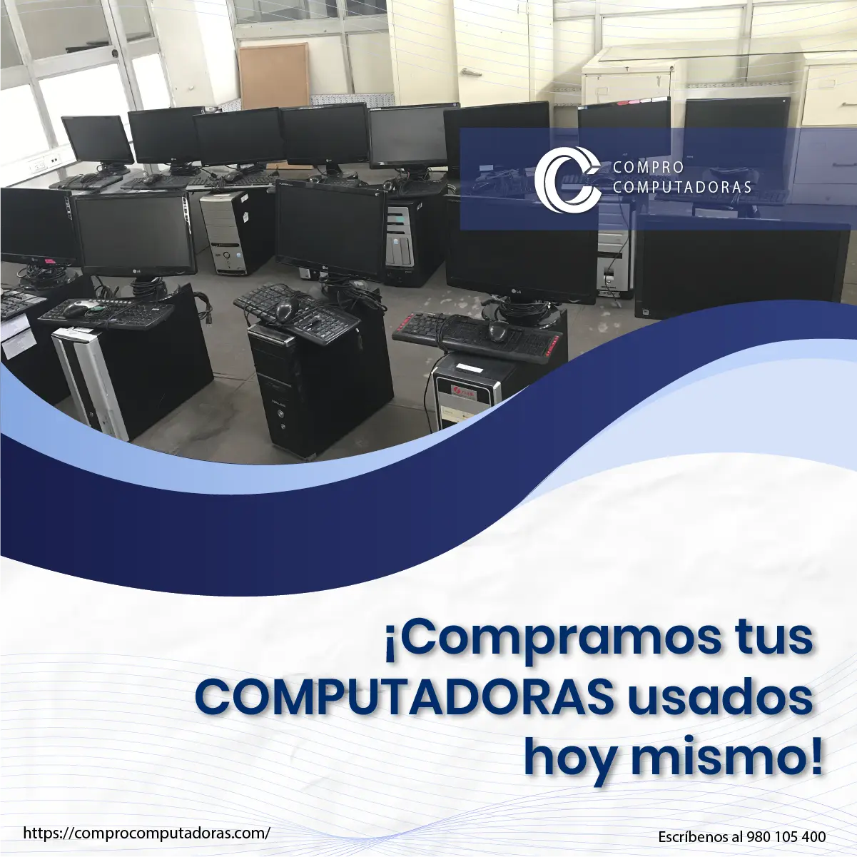 Empresas liberamos su espacio comprando sus PCs