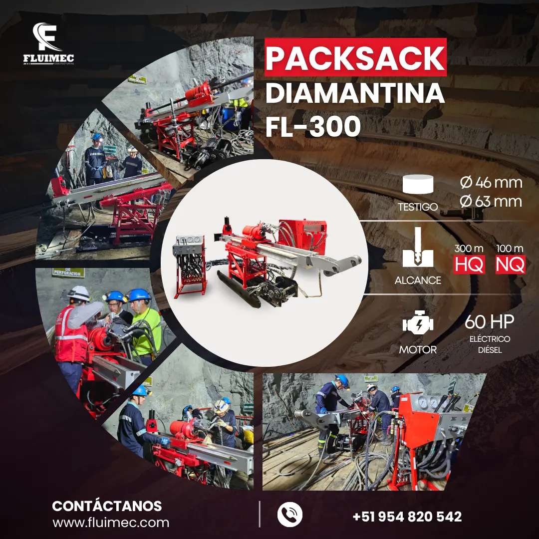 PACKSACK DIAMANTINA FL300 equipo para industria minera 