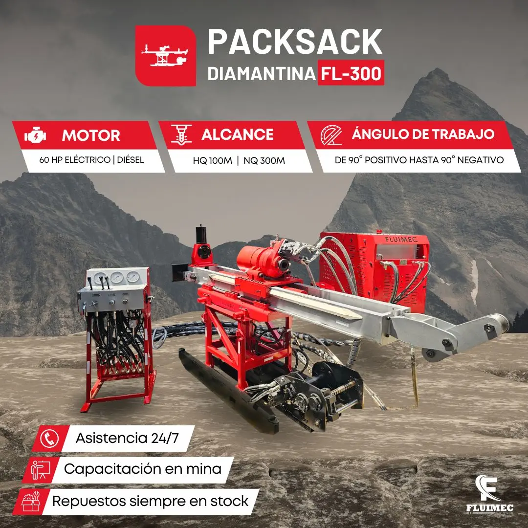 PACKSACK DIAMANTINA FL300 equipo para industria minera 