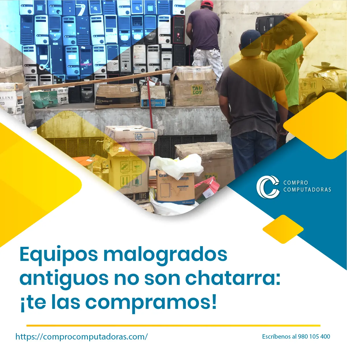 Compra y Recolección de Computadoras Usadas en Oficinas