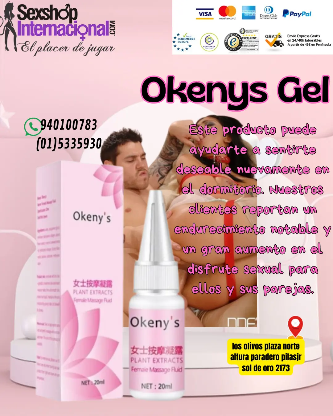 Okenys Gel Reductor Multiorgasmico