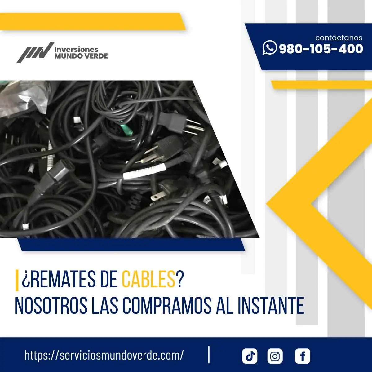 TIENES CABLES ELECTRICOS EN DESUSO LO COMPRAMOS 