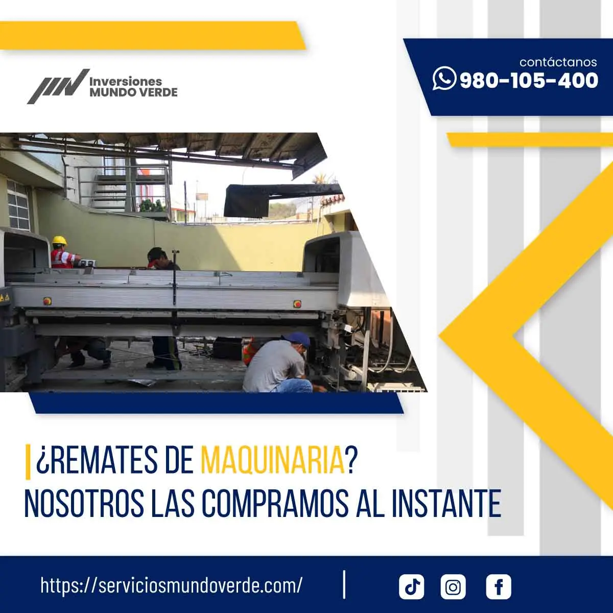 TIENES MAQUINARIAS LO COMPRAMOS 