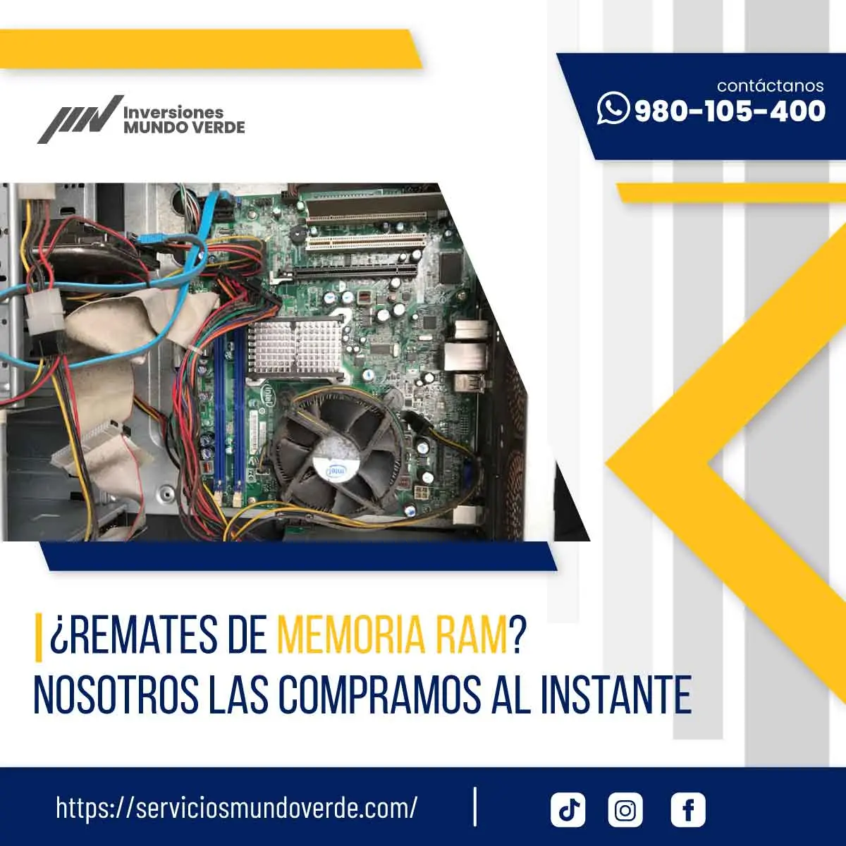 TIENES MEMORIAS RAM QUE NO USAS LO COMPRAMOS 