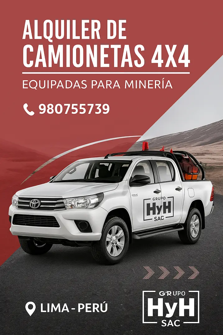 Alquiler de Camionetas para Proyectos Nacionales