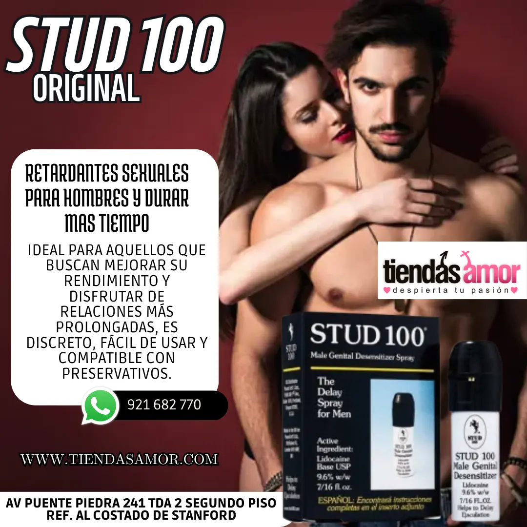 Stud 100 Original Retardante Spray retardante para los hombr
