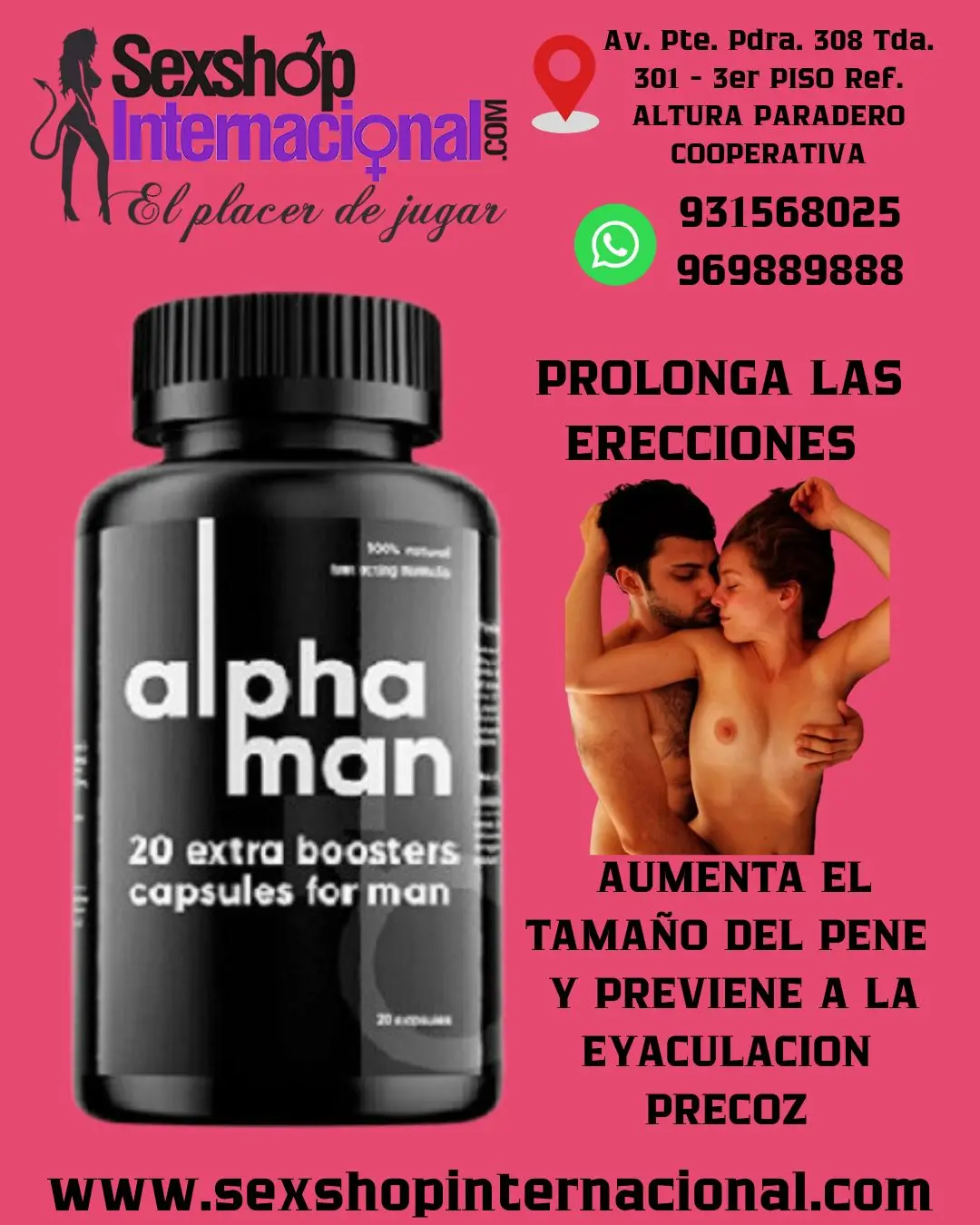 ALPHAMAN 20 CAPS ORIGINAL ALARGA LA ERECCIÓN 