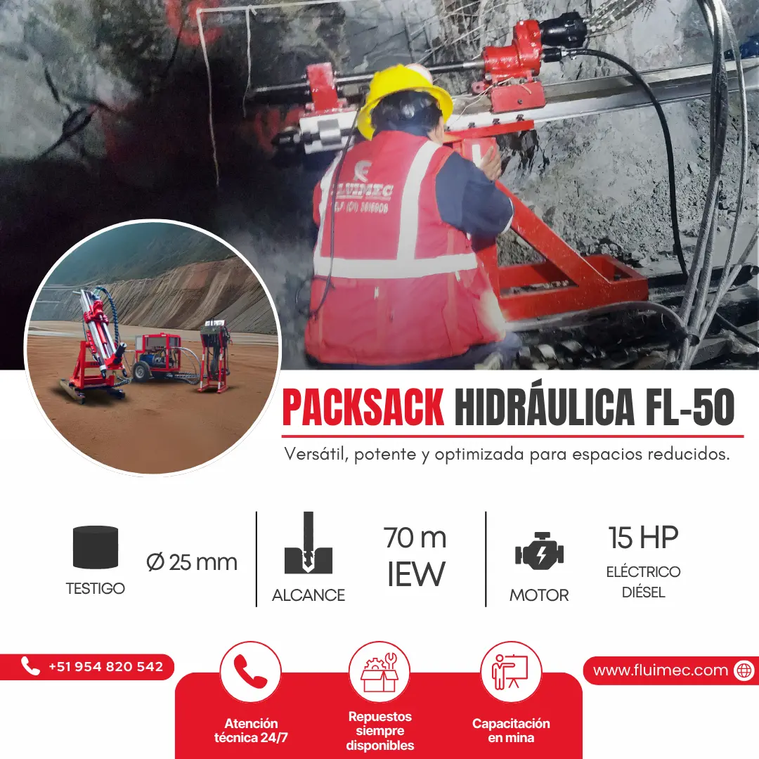 PACKSACK HIDRÁULICA FL50 equipo para mineria 