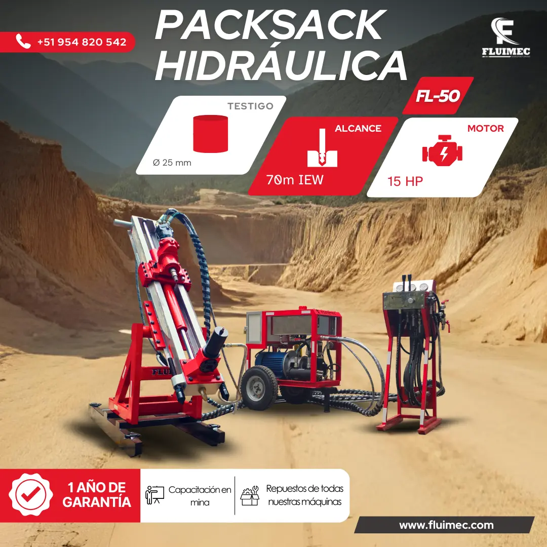  PACKSACK DIAMANTINA FL100 equipo para mineria 
