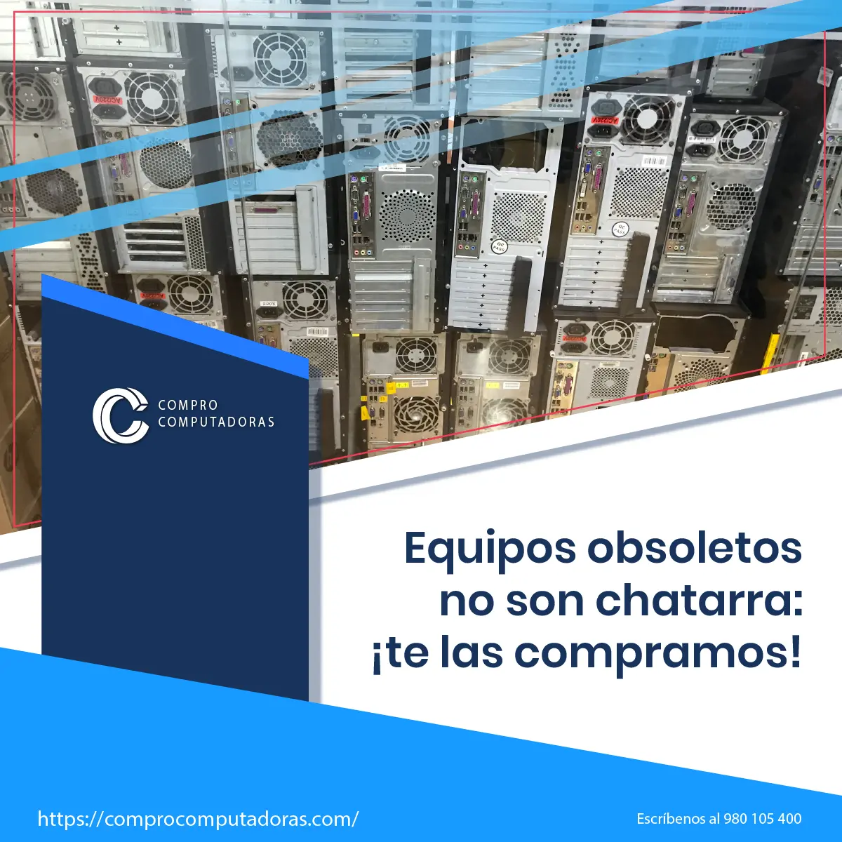 Compramos computadoras de empresas y oficinas