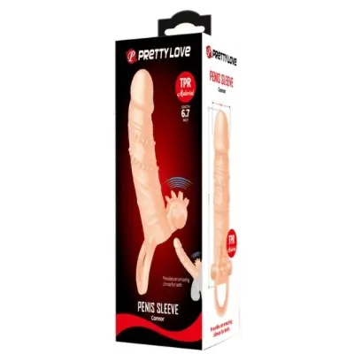 FUNDA DE EXTENSION CON VIBRADOR PRETTY LOVE 6.7