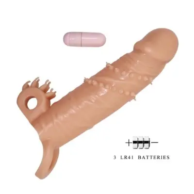 FUNDA DE EXTENSION CON VIBRADOR PRETTY LOVE 6.7