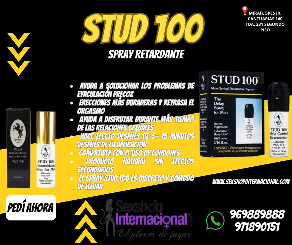 retardante stud 100 has de tus encuentros mas placenteros