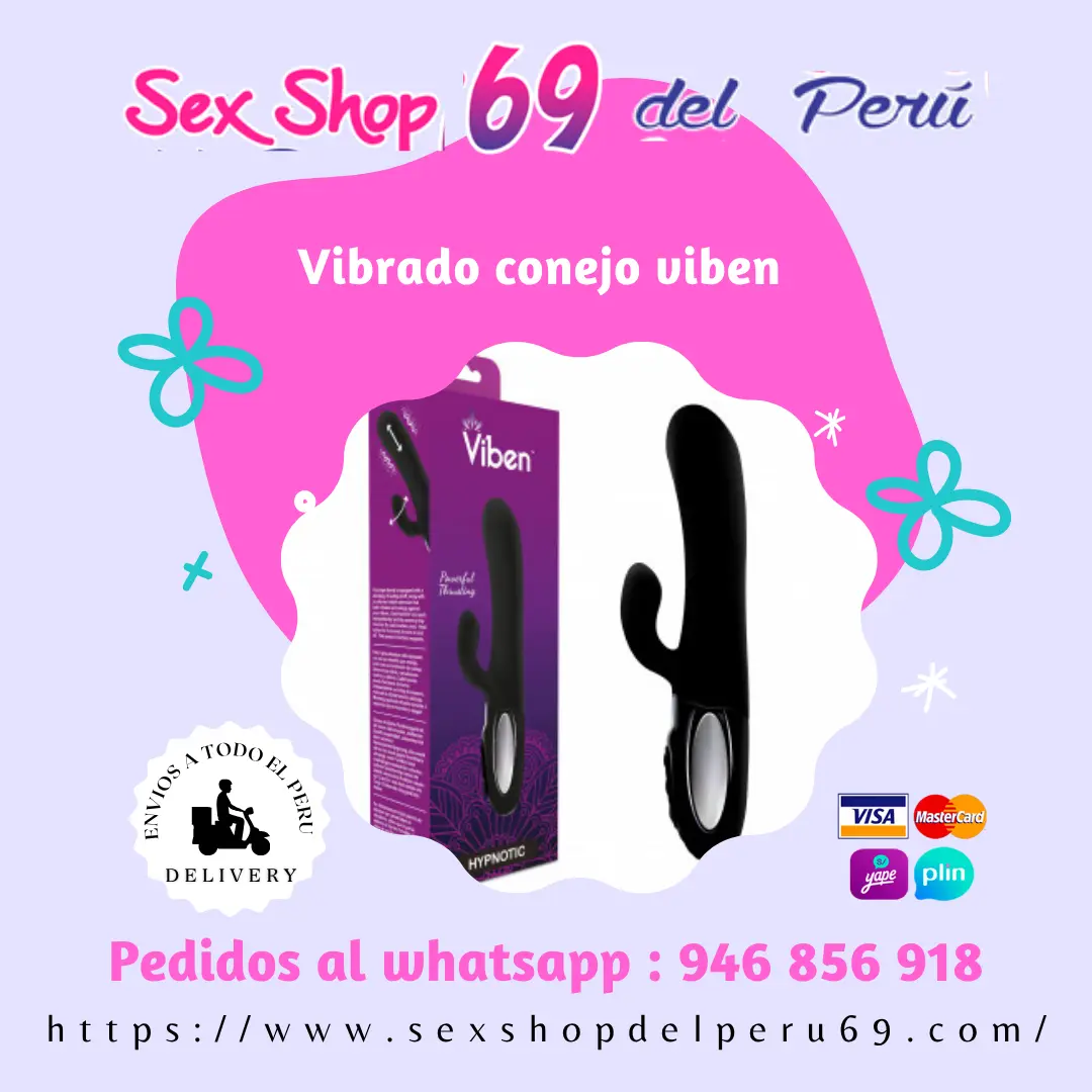 Vibrado conejo viben negro sexshop69
