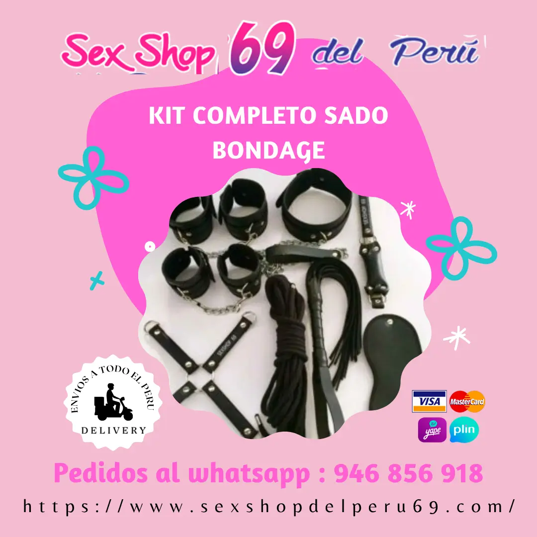 KIT COMPLETO SADO BONDAGE NEGROsexshop69