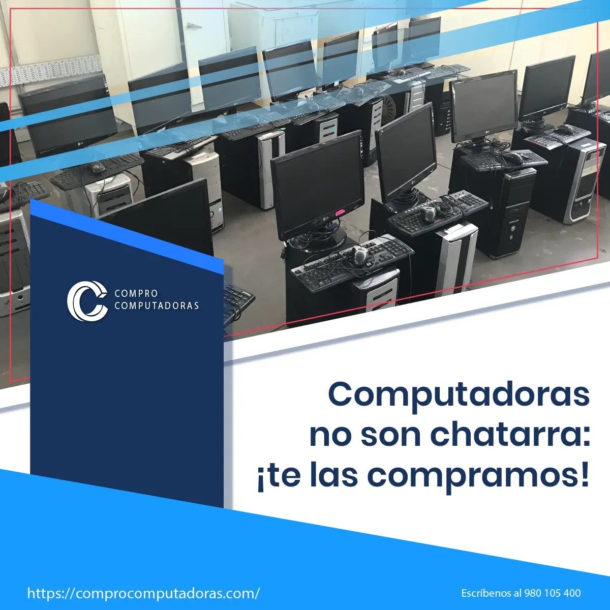 Compramos computadoras usadas o malogradas
