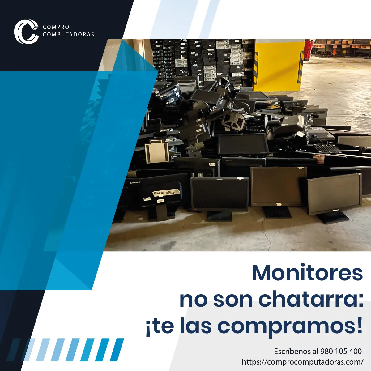 Computadoras fuera de uso con pago inmediato