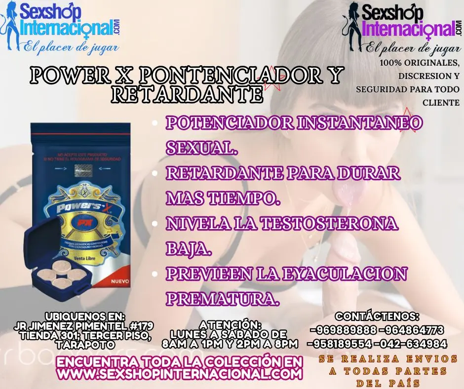 powerX es un producto que aumenta el apetito y la duracion e
