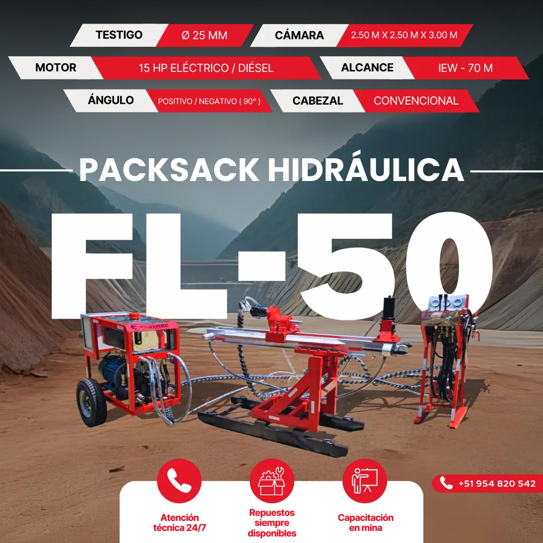 PACKSACK HIDRÁULICA FL50 - FLUIMEC 