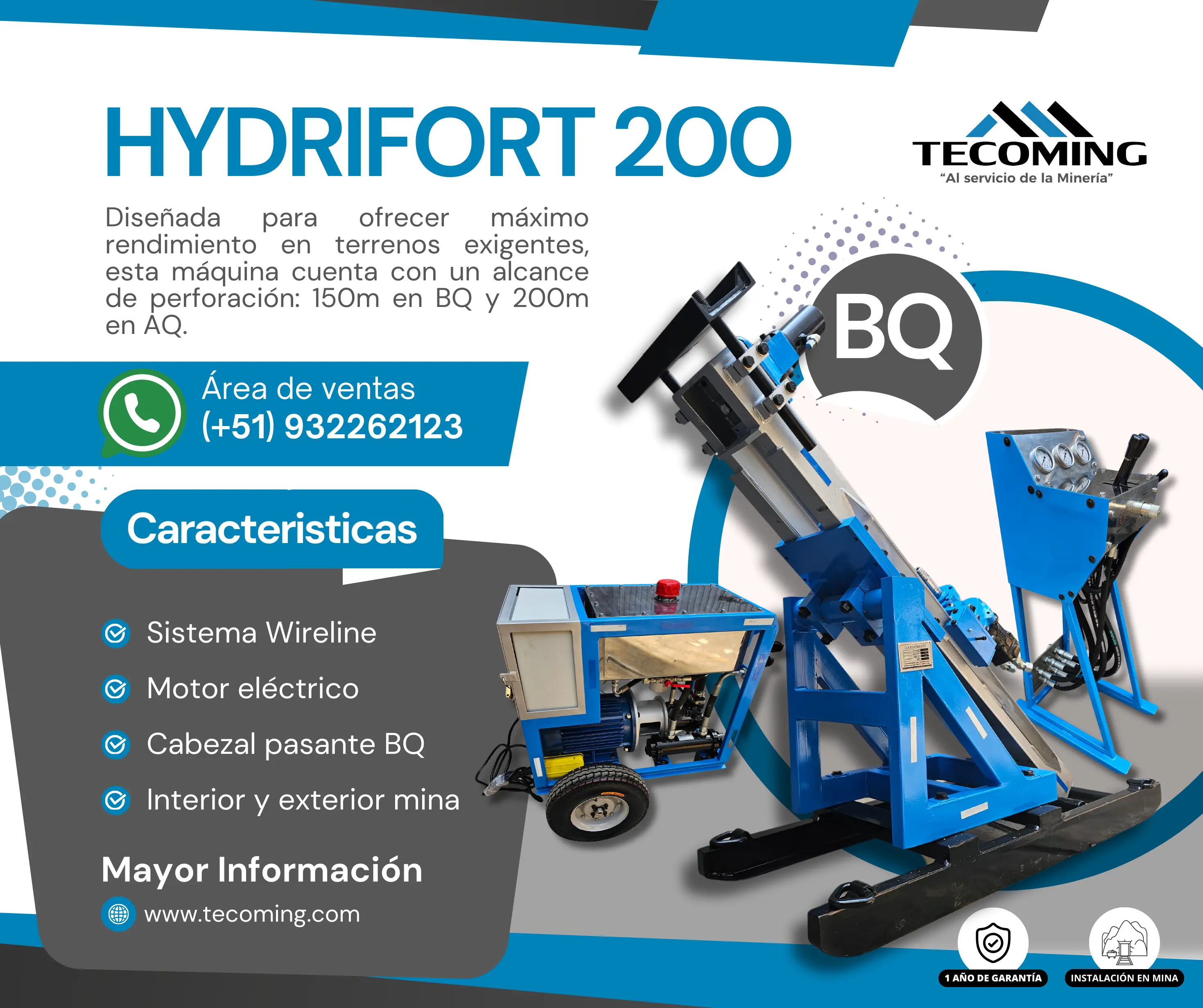 HYDRIFORT 200 - PERFORADORA DIAMANTINA 
