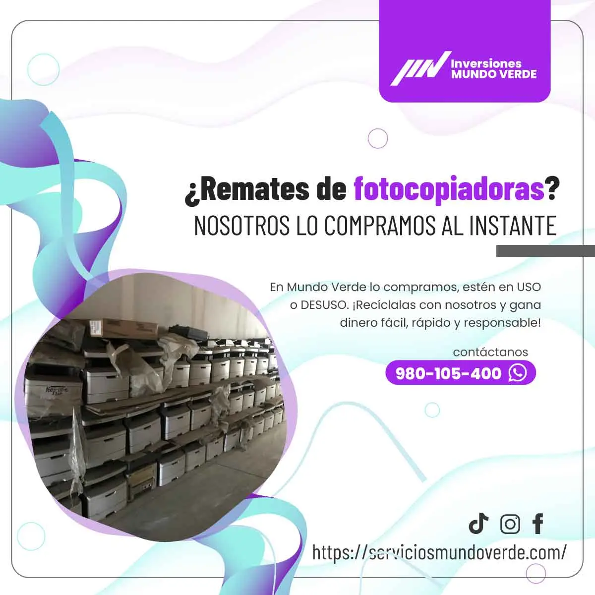  Equipos antiguos Nosotros los compramos 