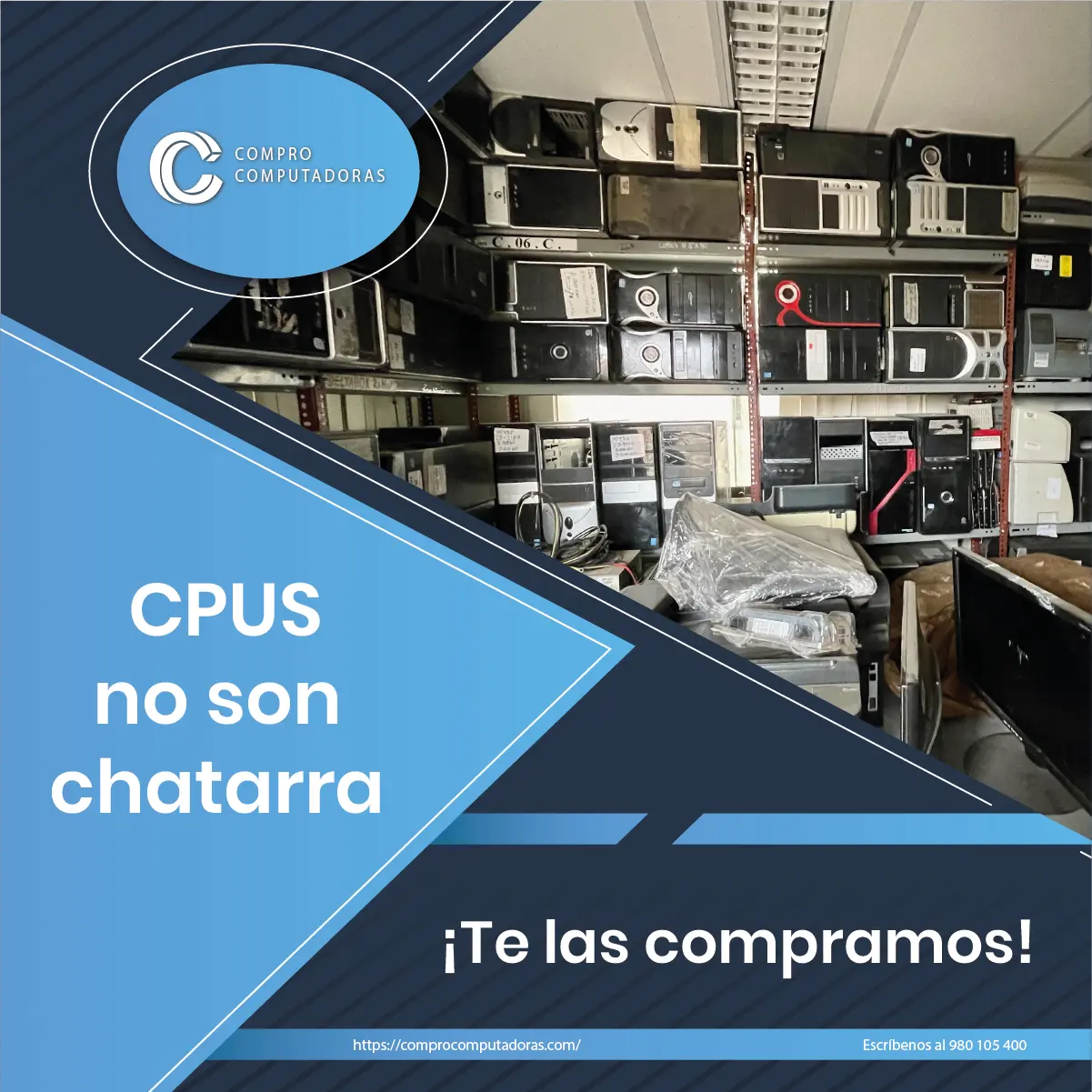 Compramos computadoras sin importar el estado