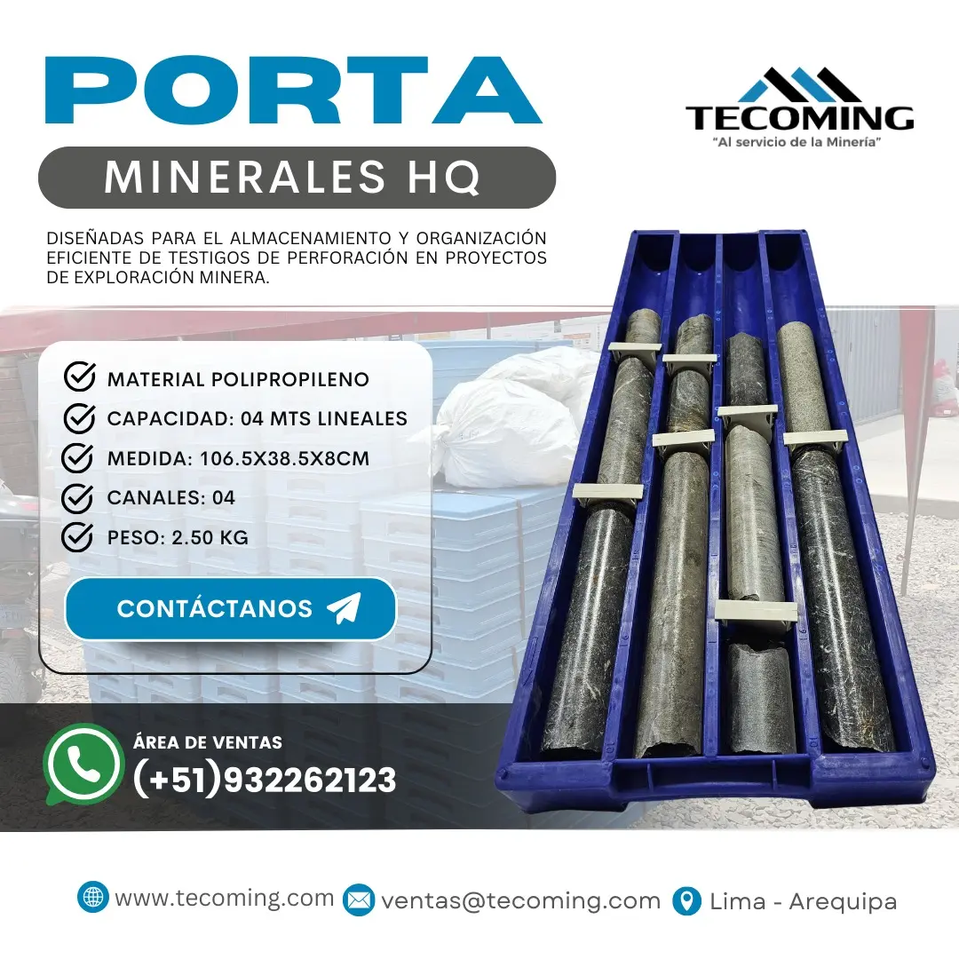 PORTA TESTIGO - MINERALES HQ 