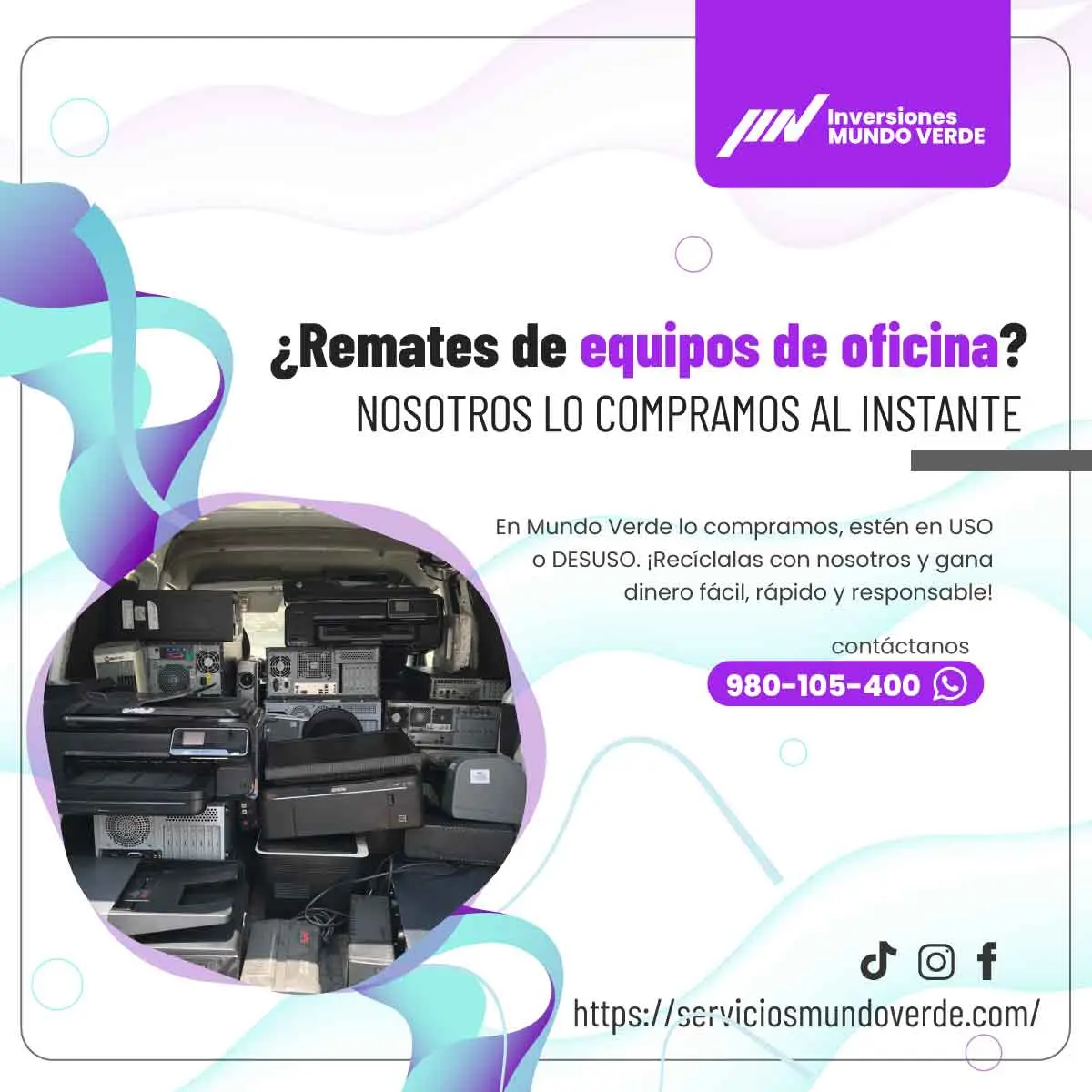 TIENES EQUIPOS DE OFICINA LO COMPRAMOS 