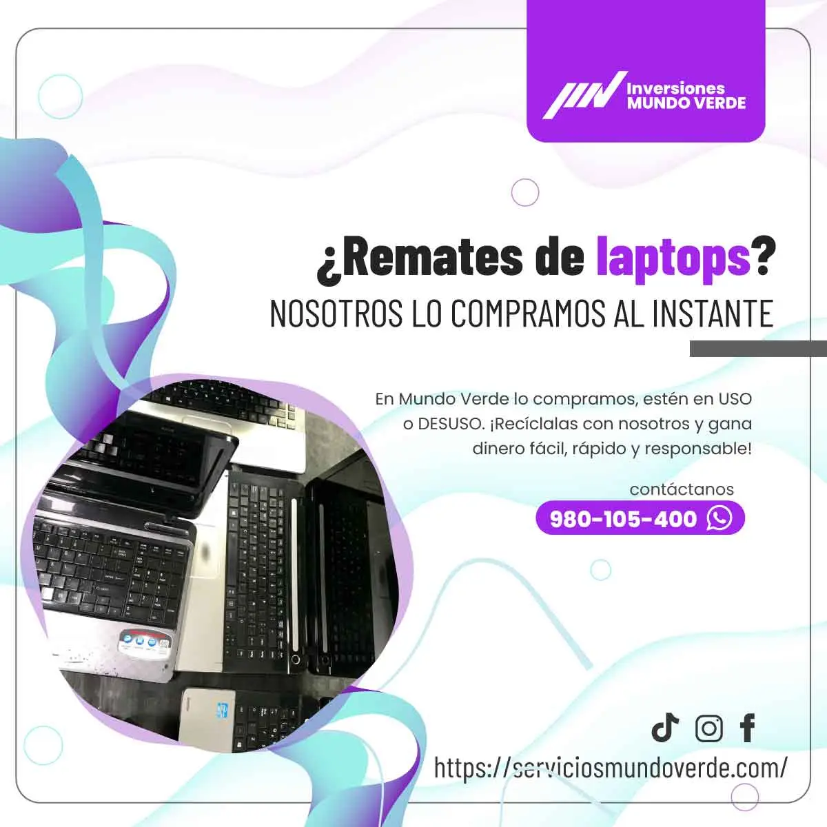 TIENES LAPTOPS EN DESUSO LO COMPRAMOS 