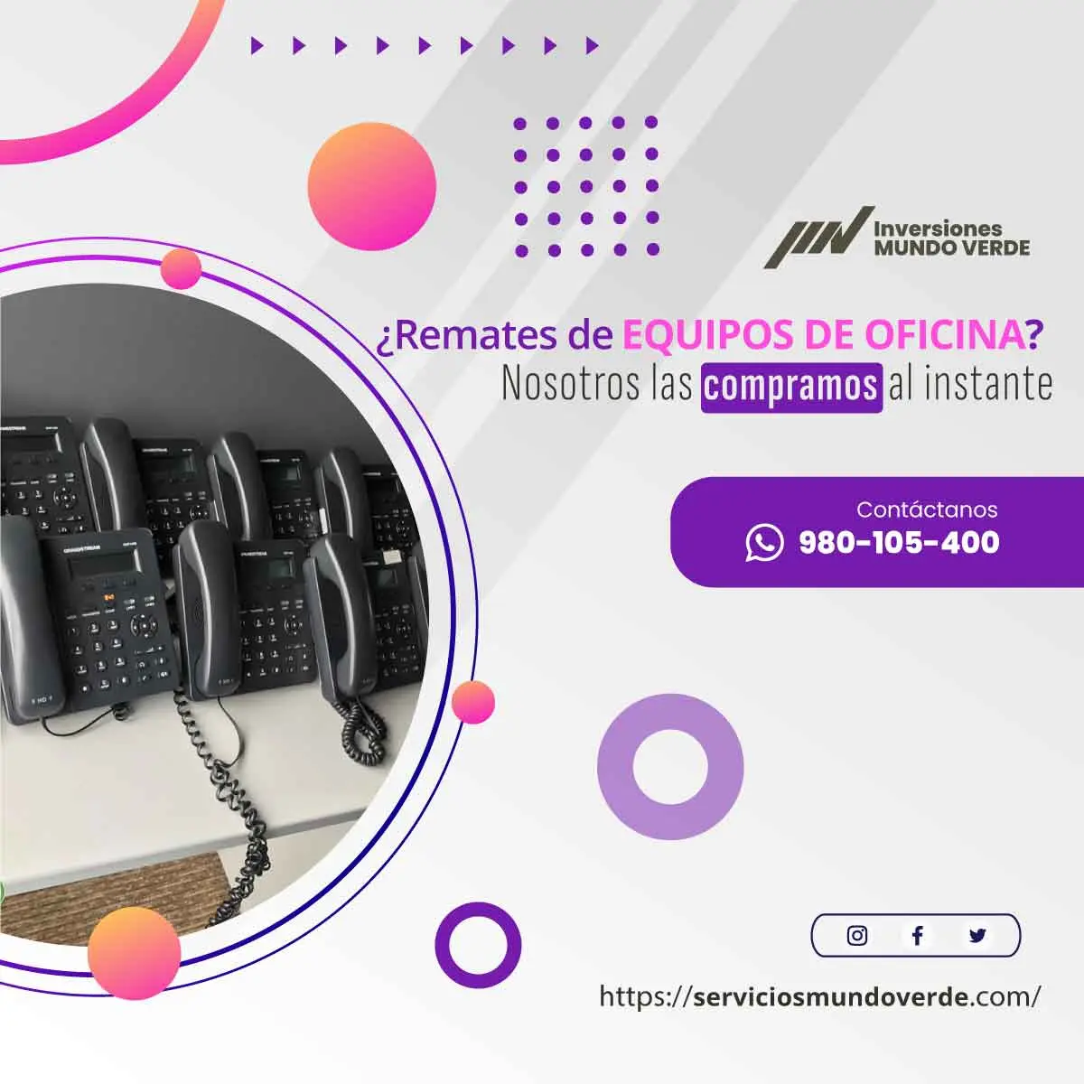 TIENES EQUIPOS DE OFICINA LO COMPRAMOS 