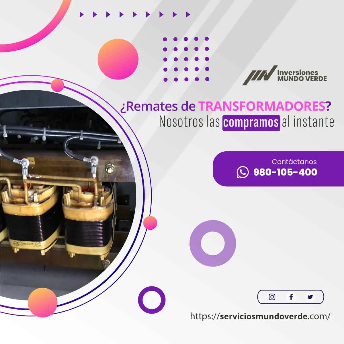 TIENES TRANSFORMADORES LO COMPRAMOS 