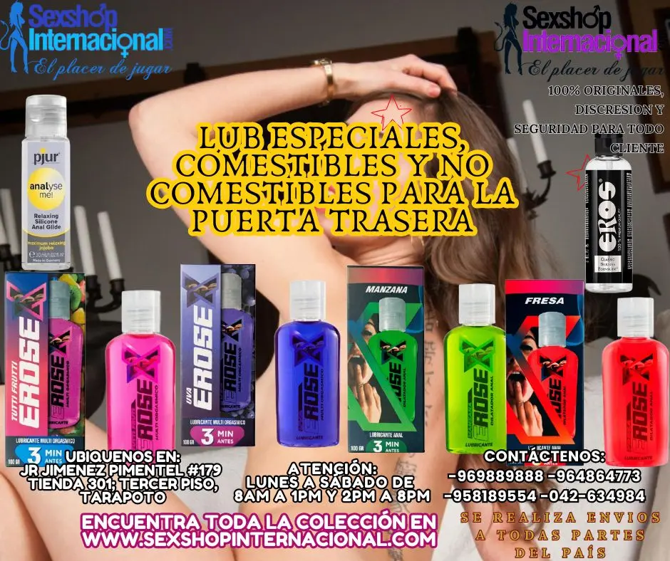 GEL ESPECIAL PARA ESTIMULAR LA ZONA TRASERA Y DISFRUTAR DE L