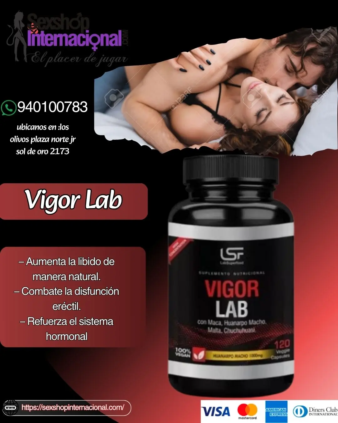 COMBATE LA DIFUNCION ERECTIL CON VIGOR LAB 