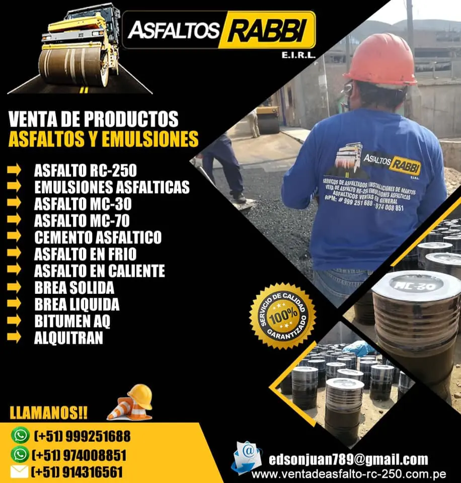 VENDEDOR DE BREA LIQUIDA Y PINTURAS ASFALTICA CALIDAD.BREA